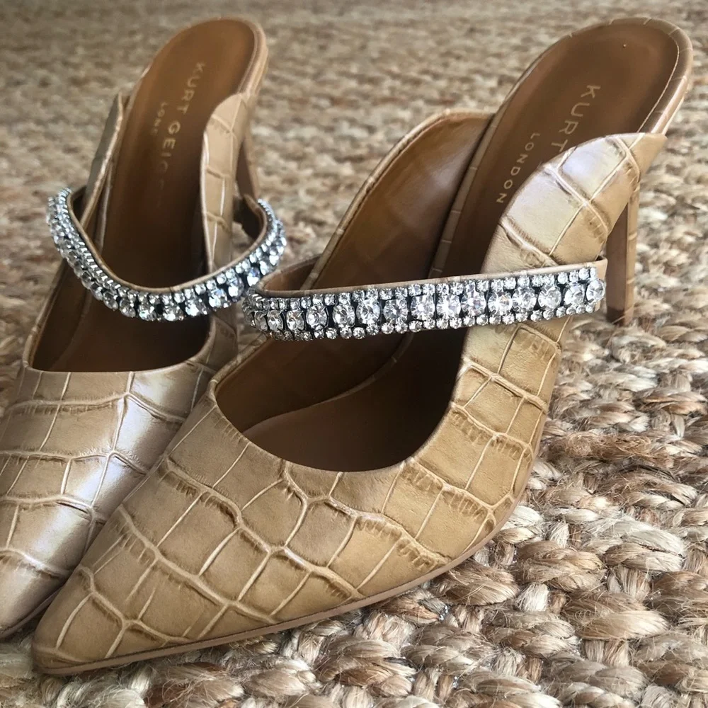 New: Kurt Geiger London Duke Jeweled Mule. Size 39 - Picture 4 of 14